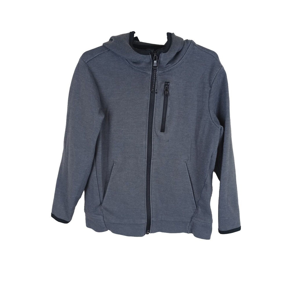 Old Navy Active Dynamic Fleece Full Zip Gray Hoodie Size Kids XS 5